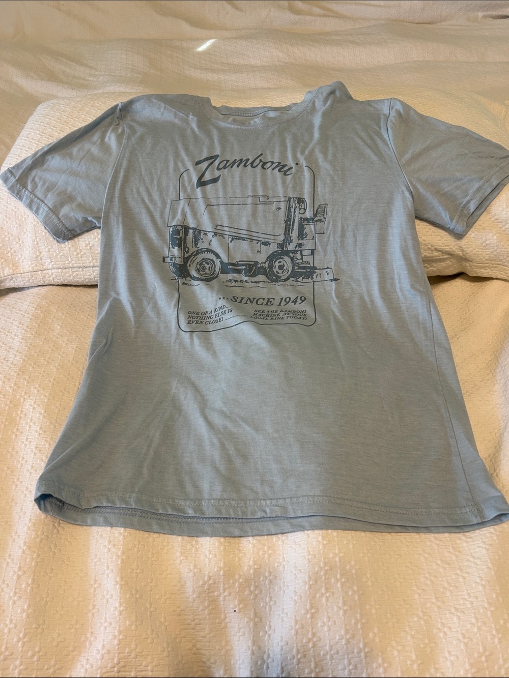Men’s Zamboni Light Blue Graphic Tee